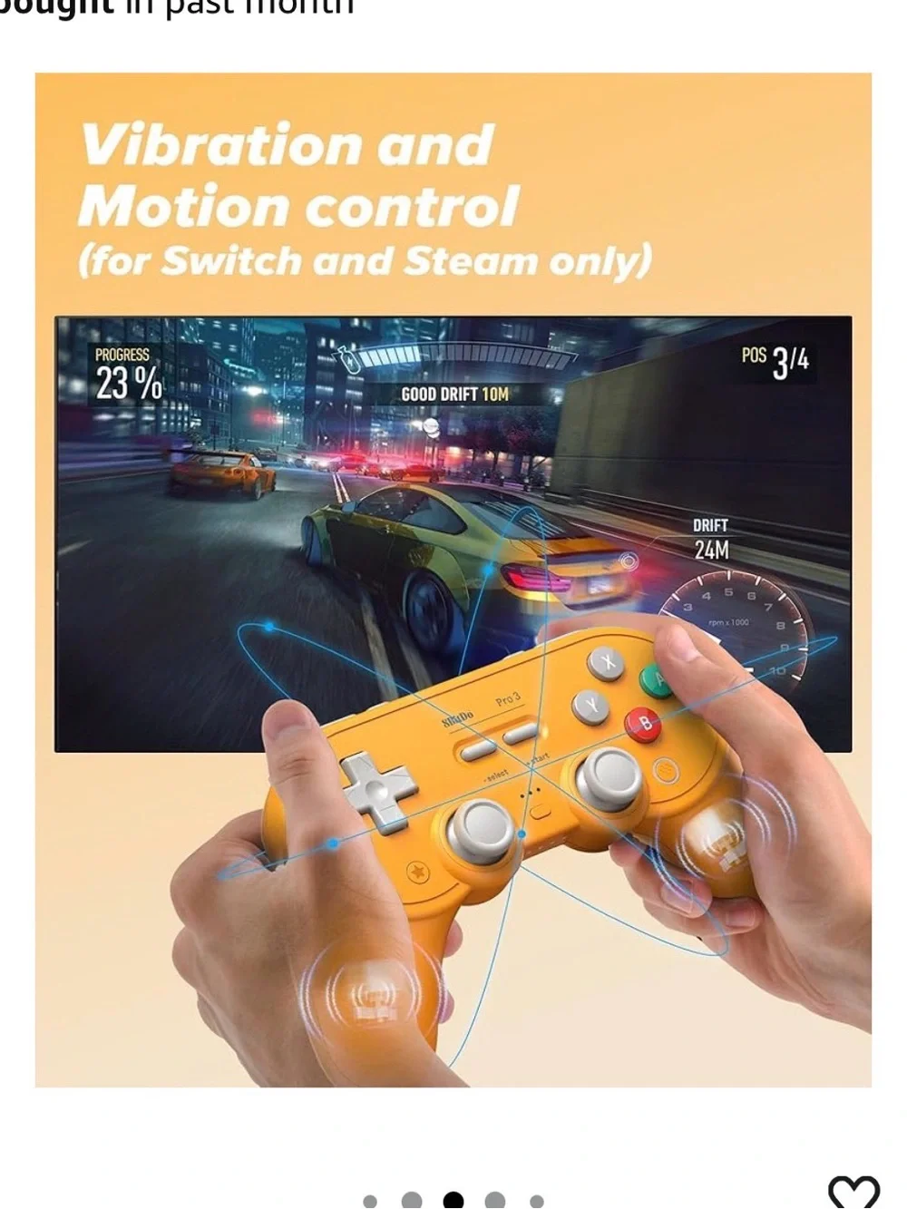 Pro 3 Wireless Gamepad Controller - Orange